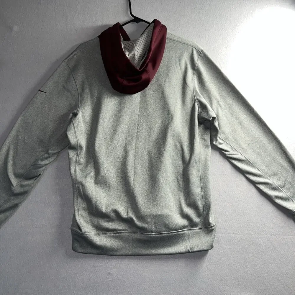 Nike Minnesota Gophers Therma Fit Long‎ Sleeve Gray/Maroon Hoodie Small